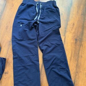 Figs Navy Blue Women's flare scrubs XL tall